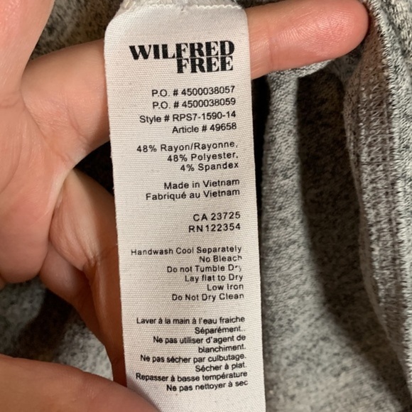 Wilfred Free Grey Pullover Sweater - Picture 8 of 8